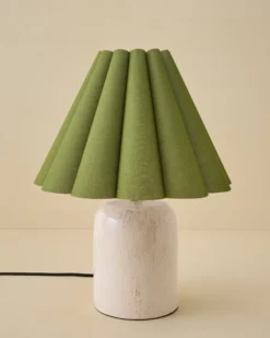 Farrah Table Lamp - Textured Cream