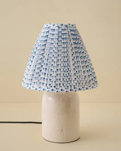 Farrah Table Lamp - Textured Cream