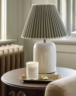 Farrah Table Lamp - Textured Cream