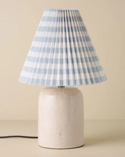 Farrah Table Lamp - Textured Cream