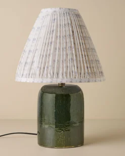 Farrah Table Lamp - Textured Green