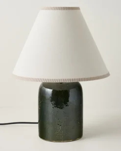 Farrah Table Lamp - Textured Green