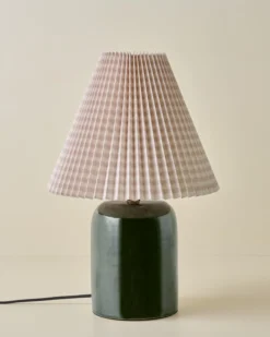 Farrah Table Lamp - Textured Green