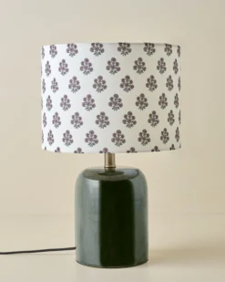 Farrah Table Lamp - Textured Green