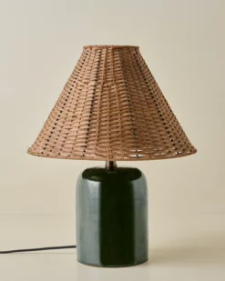 Farrah Table Lamp - Textured Green