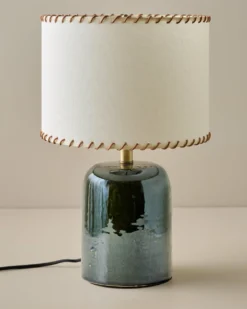 Farrah Table Lamp - Textured Green