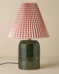 Farrah Table Lamp - Textured Green