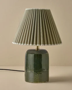 Farrah Table Lamp - Textured Green
