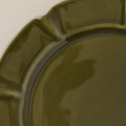 Fern Green Luna Scalloped Plate