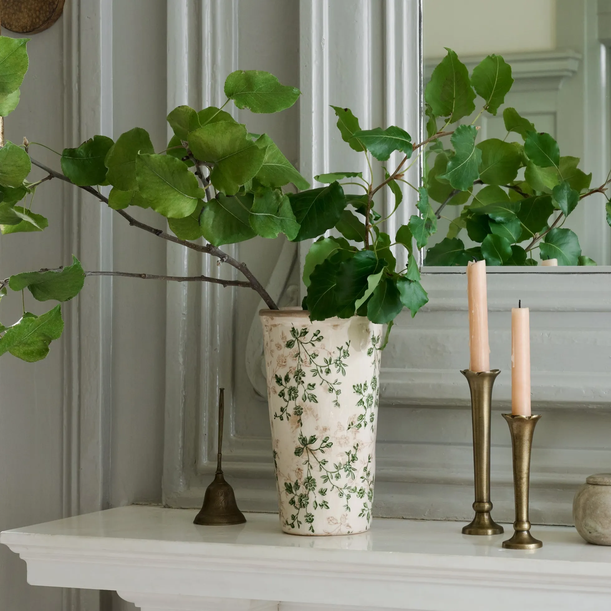 Flannery Scalloped Brass Bud Vase