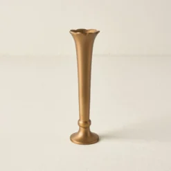 Flannery Scalloped Brass Bud Vase