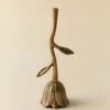 Floral Antique Brass Bell