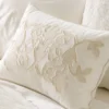 Floral Applique Lumbar Pillow