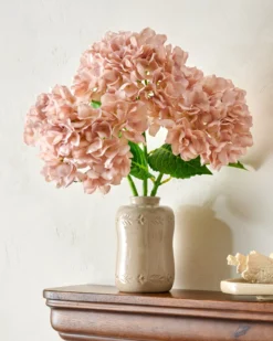 Floral Glazed Debossed Bud Vase
