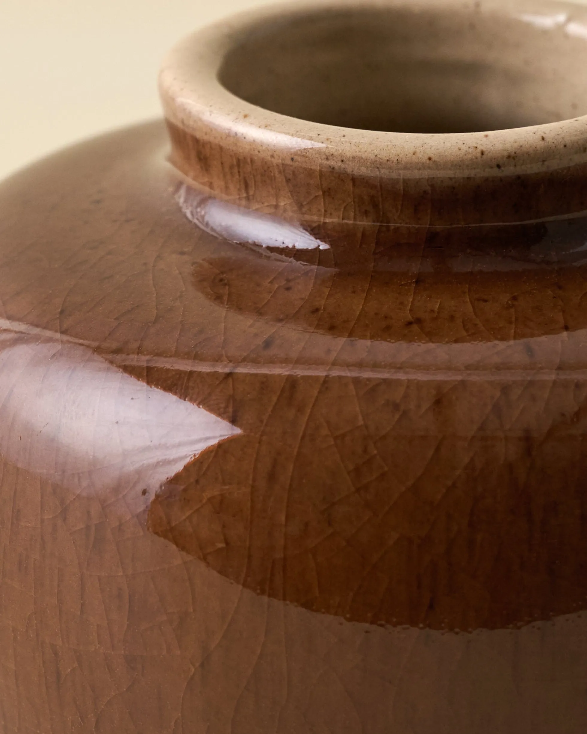 Floral Glazed Debossed Bud Vase