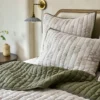 Floral Jacquard Kantha Quilt + Sham Set (King)