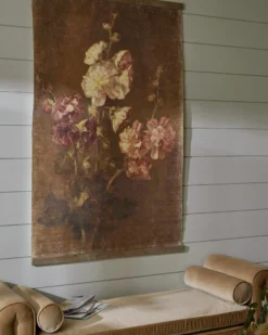 Floral Trio Vintage Tapestry