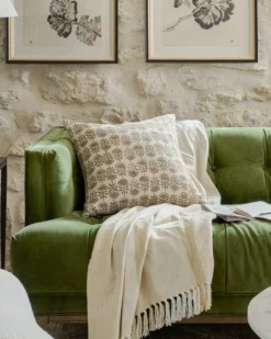 Flora Natural Printed Pillow