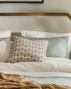 Flora Natural Printed Pillow