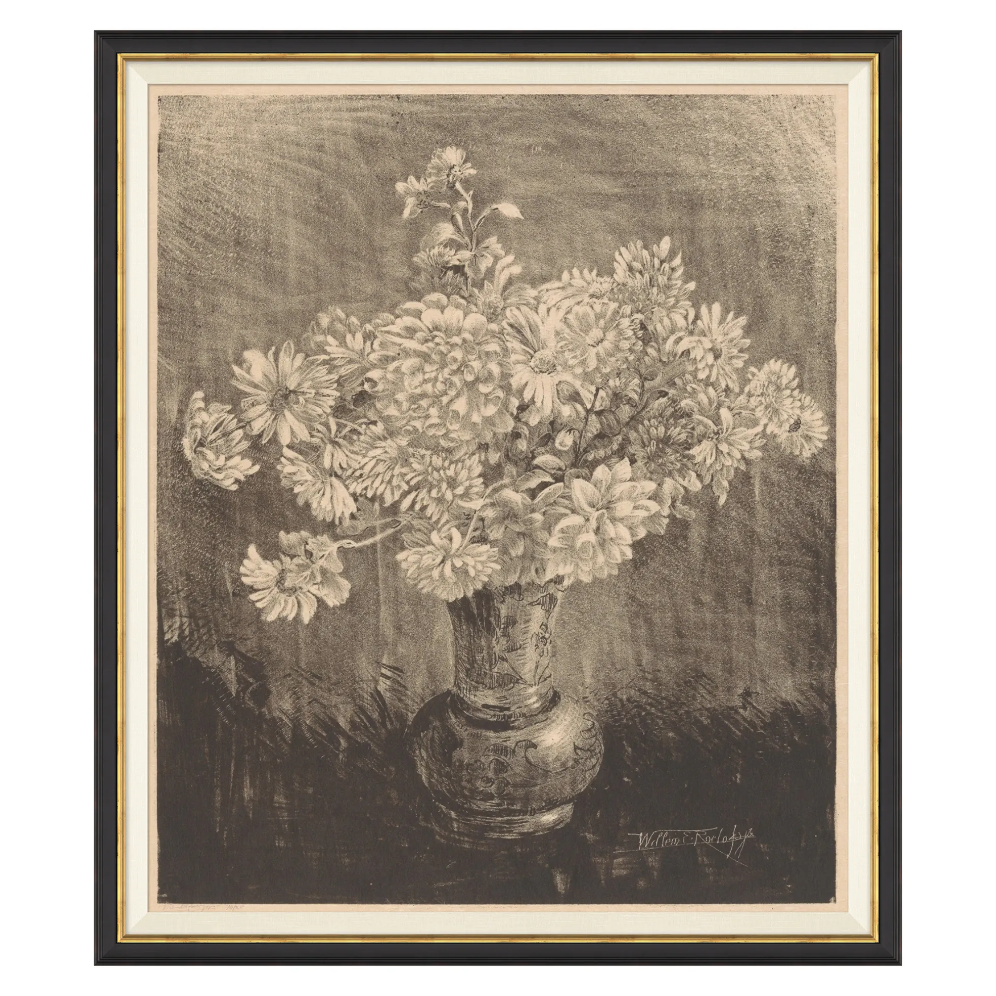 Flowers in Charcoal