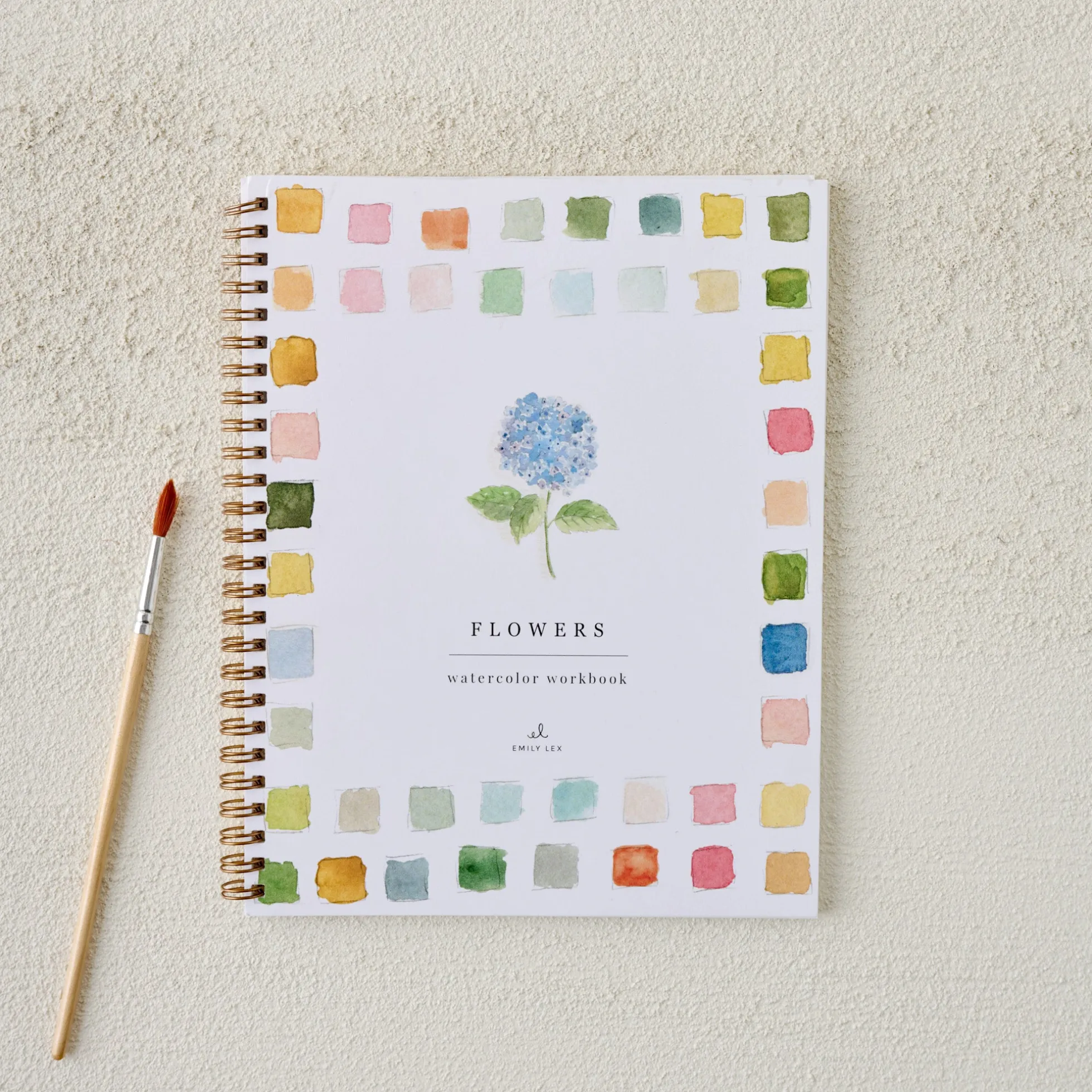 Flowers Watercolor Workbook