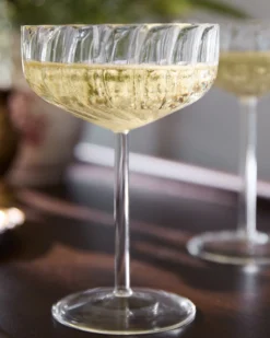 Fluted Coupe Glass