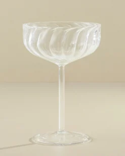 Fluted Coupe Glass