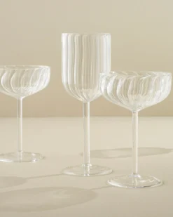 Fluted Coupe Glass
