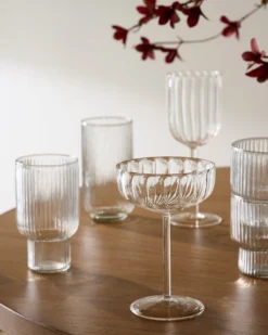 Fluted Coupe Glass
