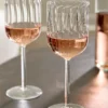 Fluted Wine Glass