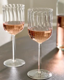 Fluted Wine Glass