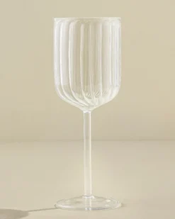 Fluted Wine Glass