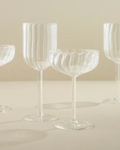 Fluted Wine Glass