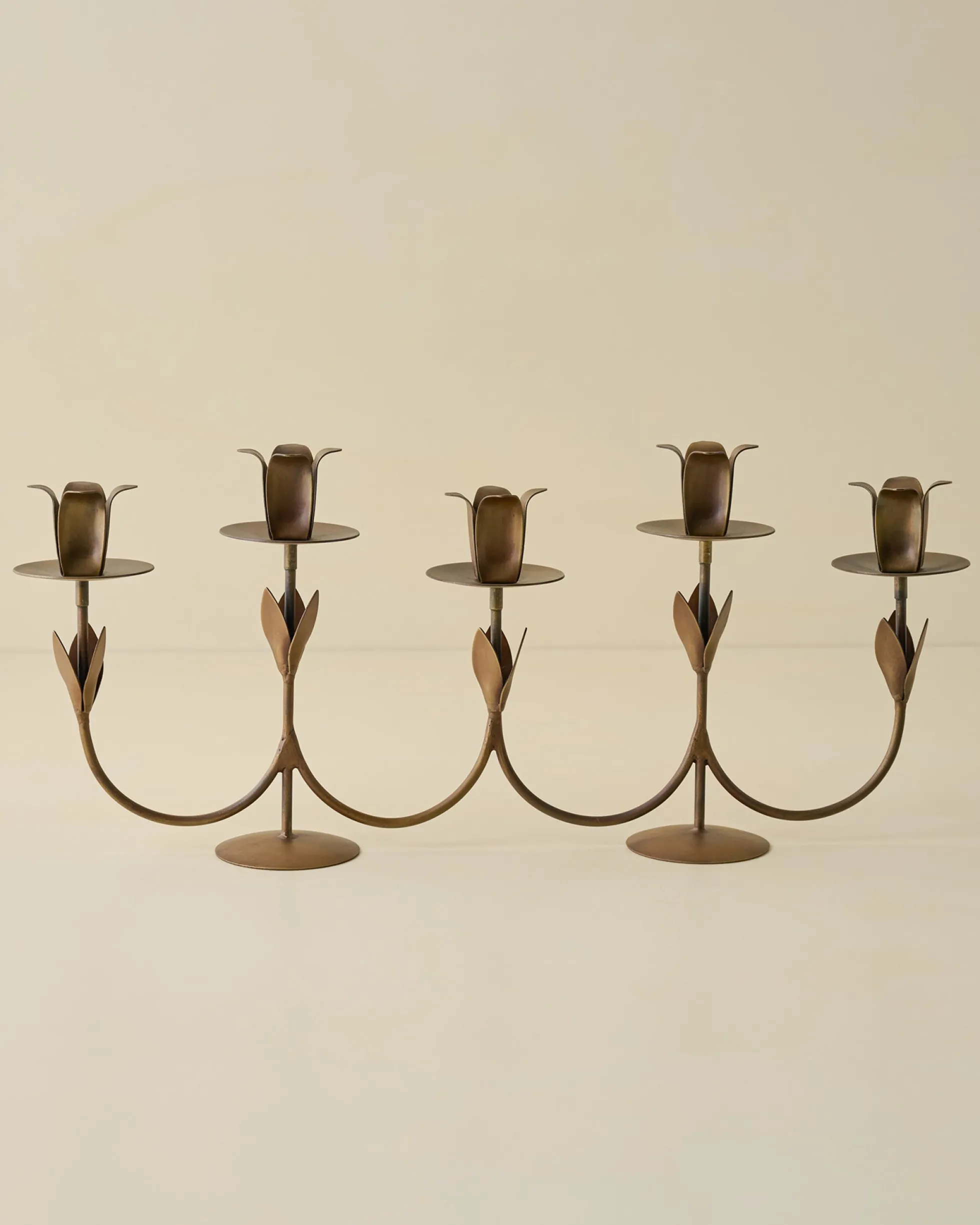 Forged Tulip Candelabra