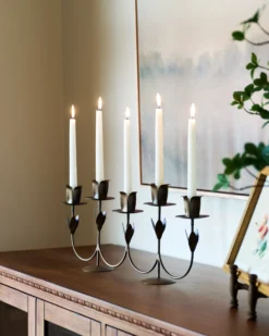 Forged Tulip Candelabra