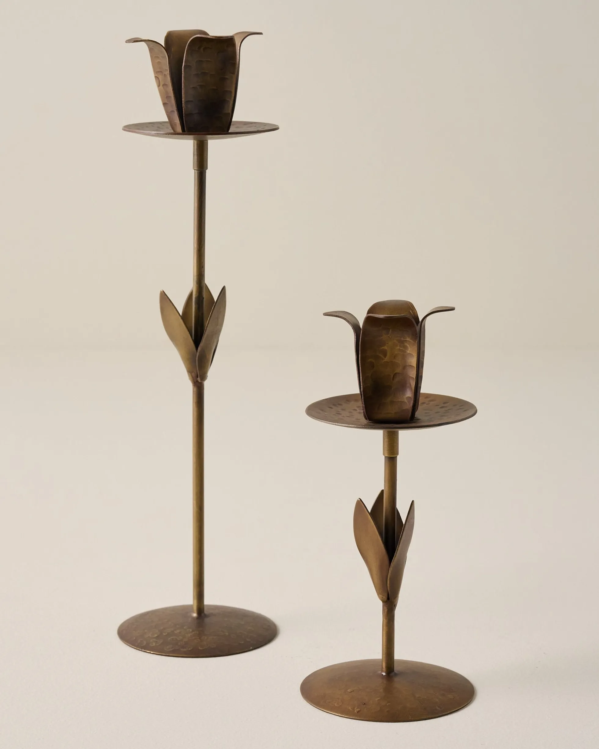 Forged Tulip Taper Holder