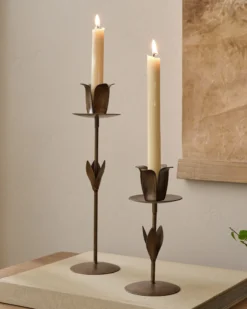 Forged Tulip Taper Holder