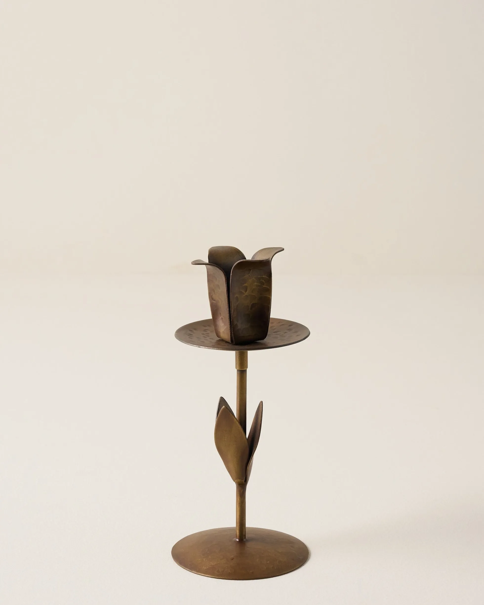 Forged Tulip Taper Holder