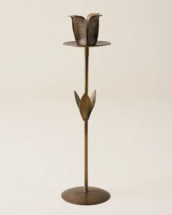 Forged Tulip Taper Holder