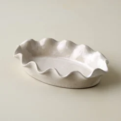 Frankie Ruffled Ceramic Tray