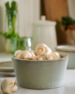 French Grey Ceramic Food Storage Bowl