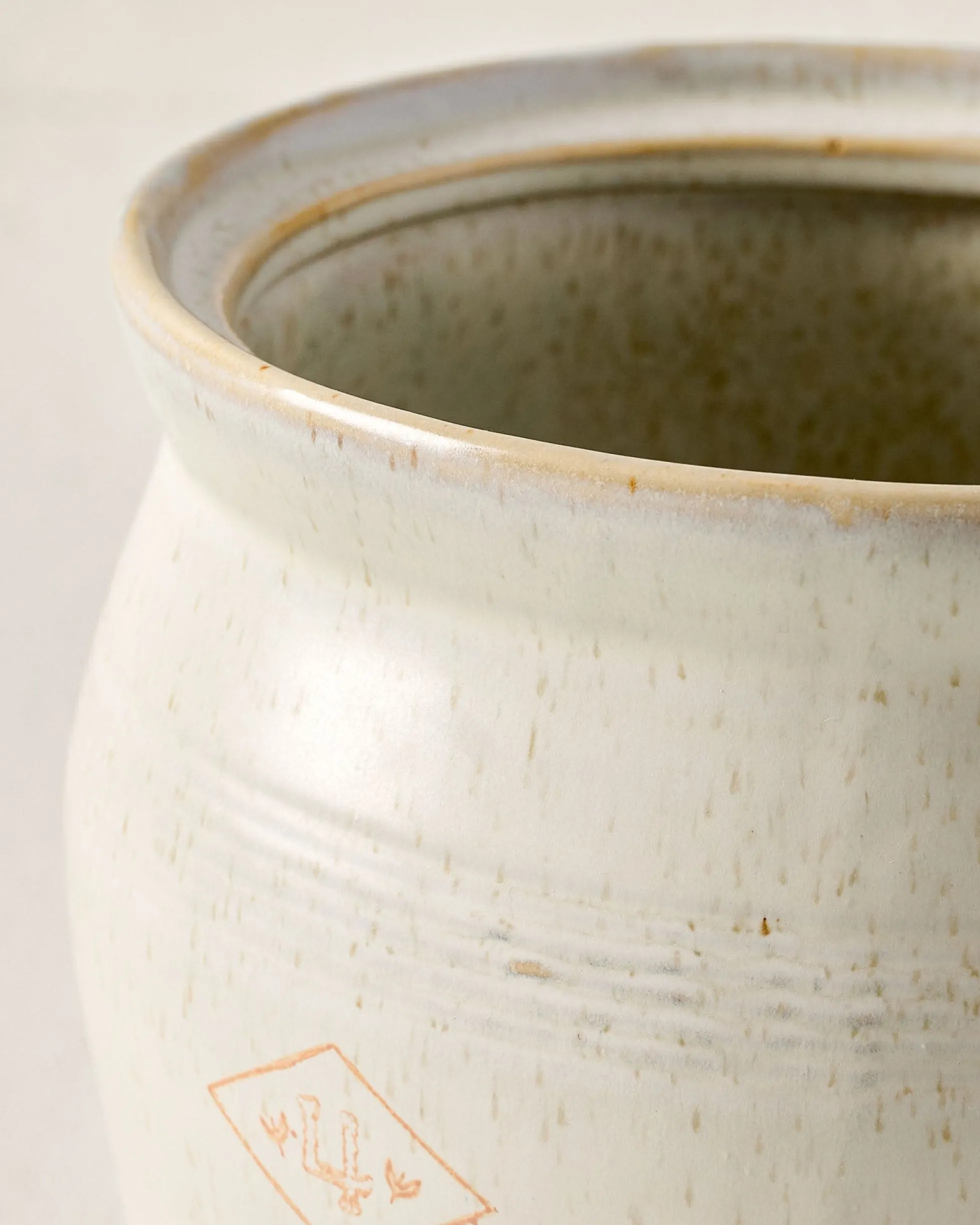 French Grey Embossed Stripe Canister