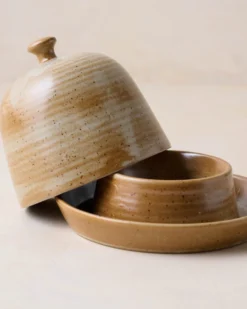 French Grey Reduction Fire Butter Dish