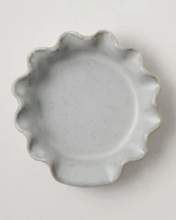 French Grey Ruffle Spoon Rest