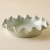 French Grey Scalloped Pie Dish