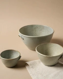 French Grey Serving Bowl Set