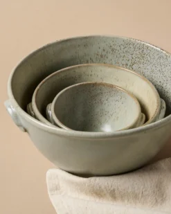 French Grey Serving Bowl Set