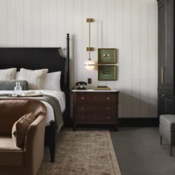 French Linen Stripe Wallpaper