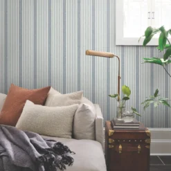 French Linen Stripe Wallpaper