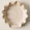French White Ruffle Spoon Rest